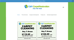 Desktop Screenshot of candrcarpetrestoration.com